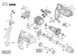 Bosch 3 603 A27 002 Psb 500 Re Percussion Drill 230 V / Eu Spare Parts